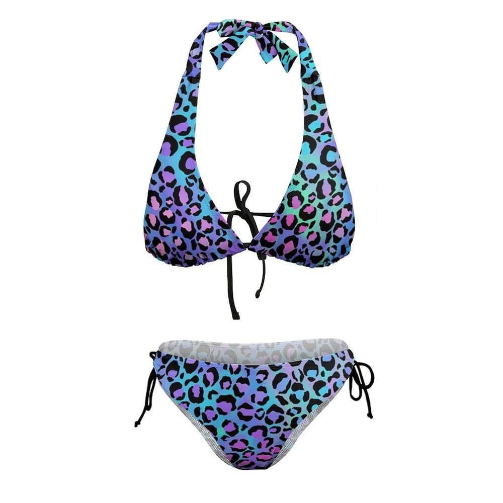 Amazon.com: Holographic Leopard Print Bikini Women Sexy